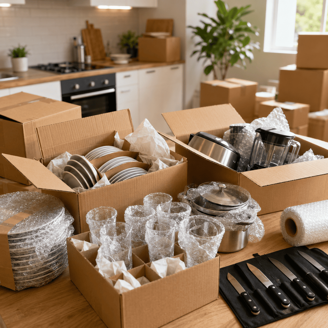 How to pack and move a full kitchen without anything breaking
